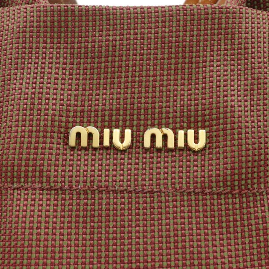 miu miu（ミュウミュウ） トートバッグ ナイロンキャンバス 茶 ユニ