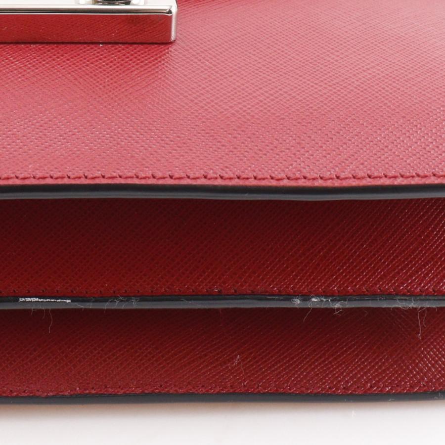 【PRADA】プラダ 2WAYクラッチ BN924K サフィアーノ 赤/オレンジ レディース ショルダーバッグ PRADA（プラダ） 2WAYクラッチ BN924K ショルダーバッグ サフィアーノ