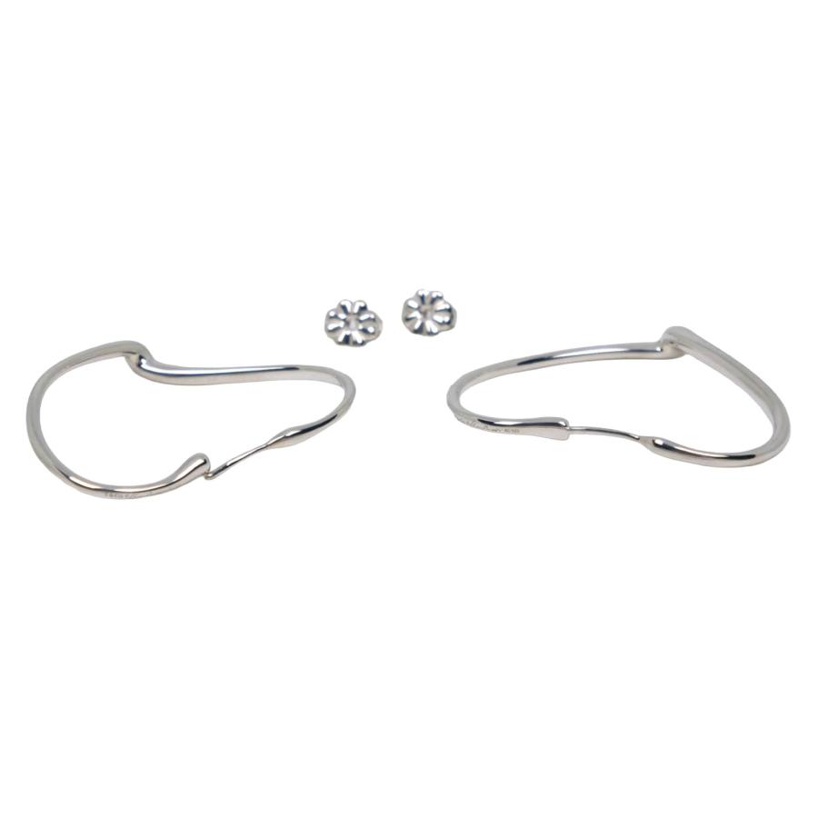 T&Co. ティファニー オープンハート フープ ピアス 925 ヴィンテージ TIFFANY&Co.（ティファニー） オープンハート フープ ピアス シルバー