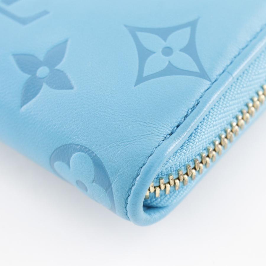 【美品】ルイヴィトン　モノグラム　ラムスキン　エンボス　ジッピーウォレット801 ジッピー・ウォレット LOUIS VUITTON ルイヴィトン モノグラム