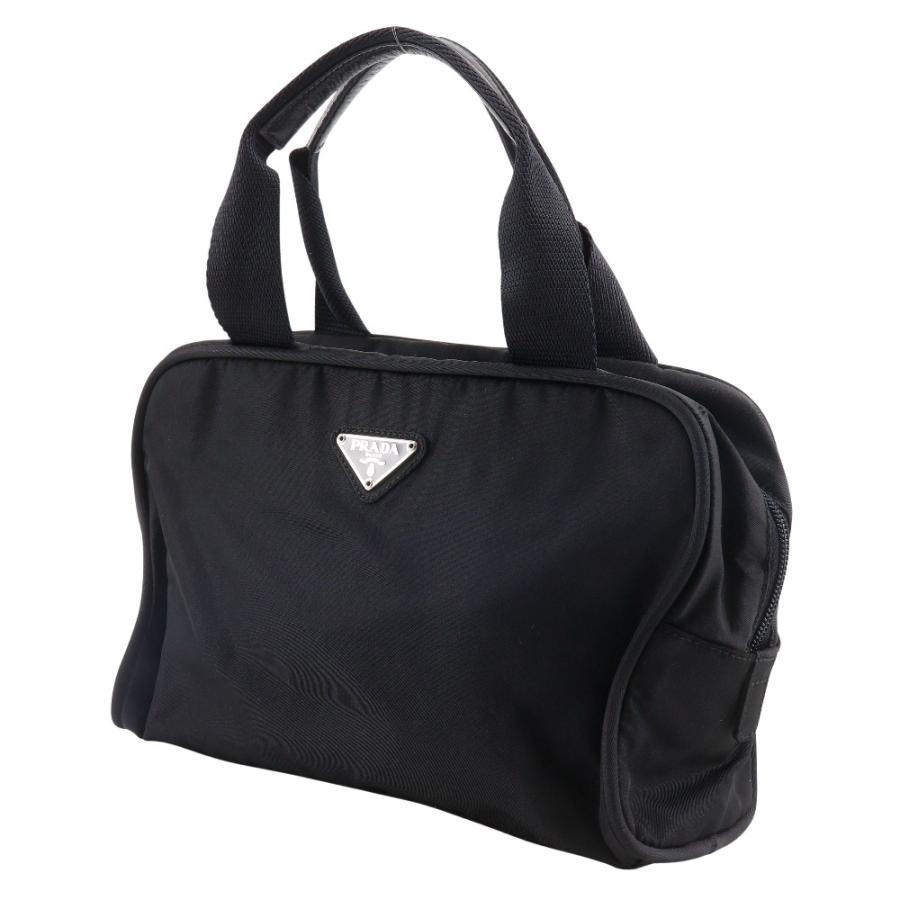 PRADA プラダ　ミニボストンバッグ PRADA（プラダ） ミニボストン ハンドバッグ ナイロン 黒 レディース