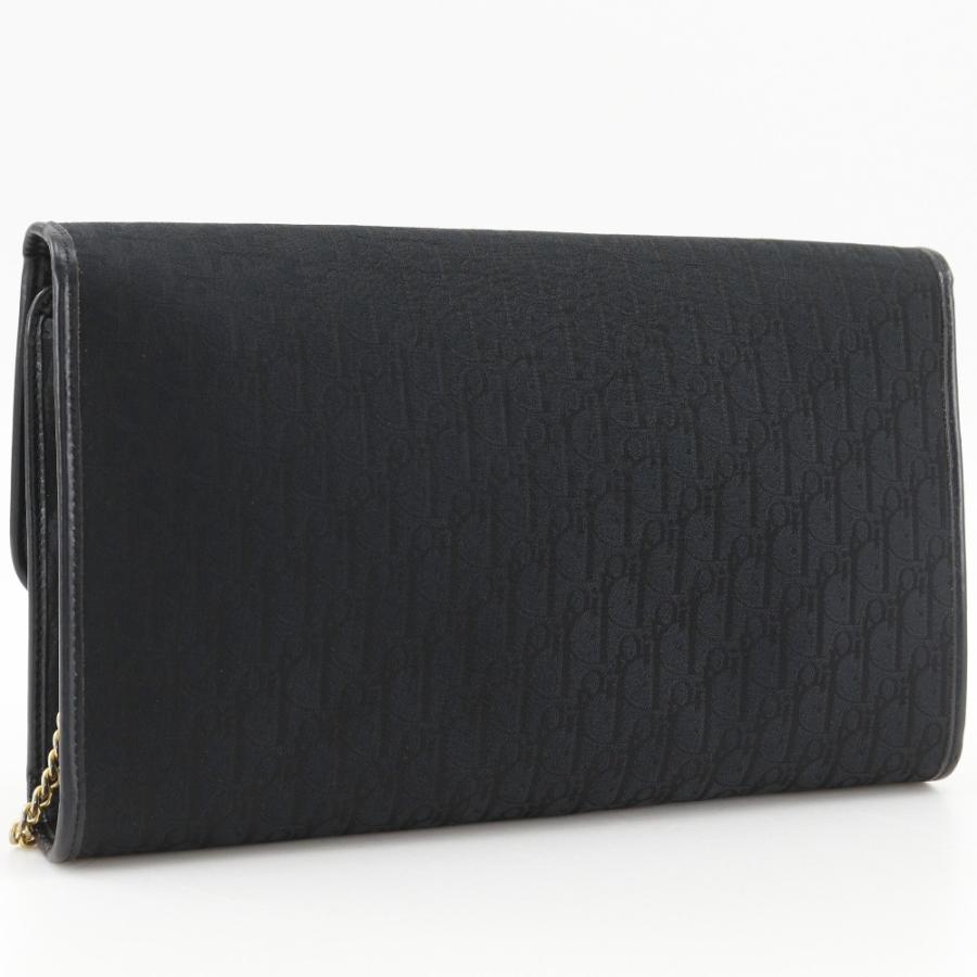 【Dior】クリスチャンディオール チェーンショルダー ヴィンテージ キャンバス 黒 レディース ショルダーバッグ Dior クリスチャンディオール チェーンショルダー ヴィンテージ