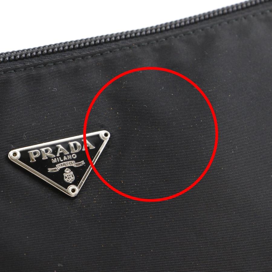PRADA（プラダ） アクセサリーポーチ ハンドバッグ ポーチ ナイロン 黒