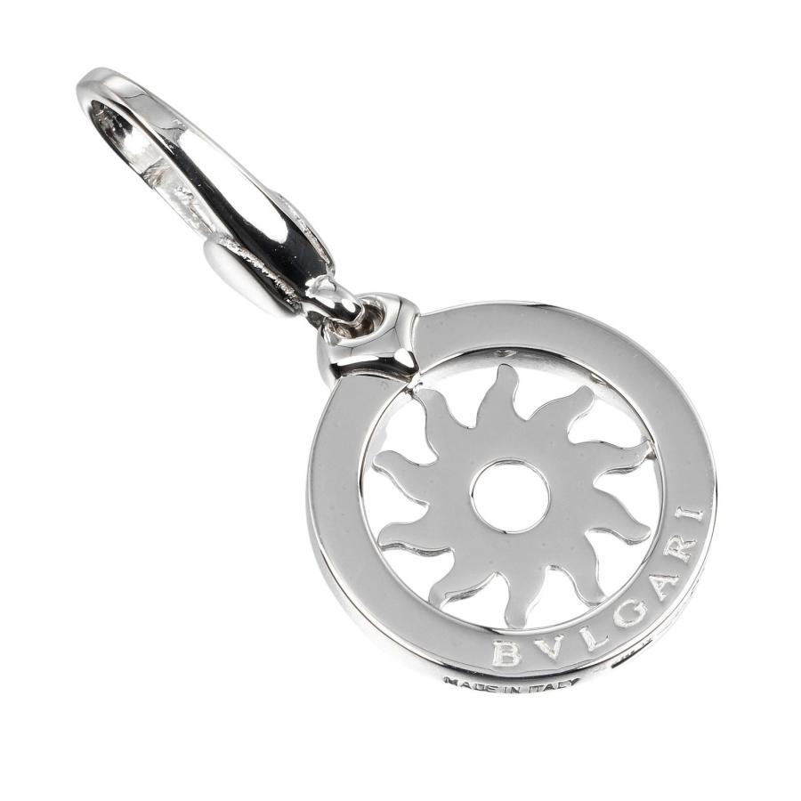 BVLGARI ブルガリ トンド スノー ペンダントトップ K18WG ホワイト 