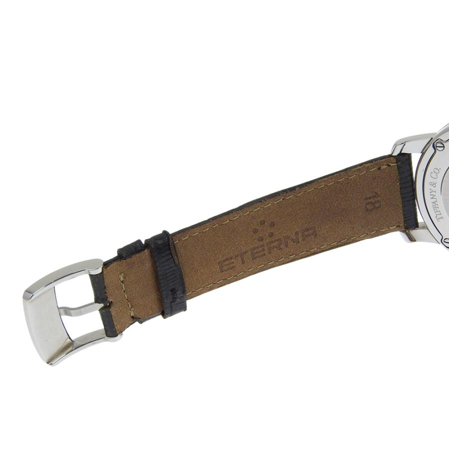 TIFFANY&Co. ティファニー マークラウンド 腕時計 SS×リザード  