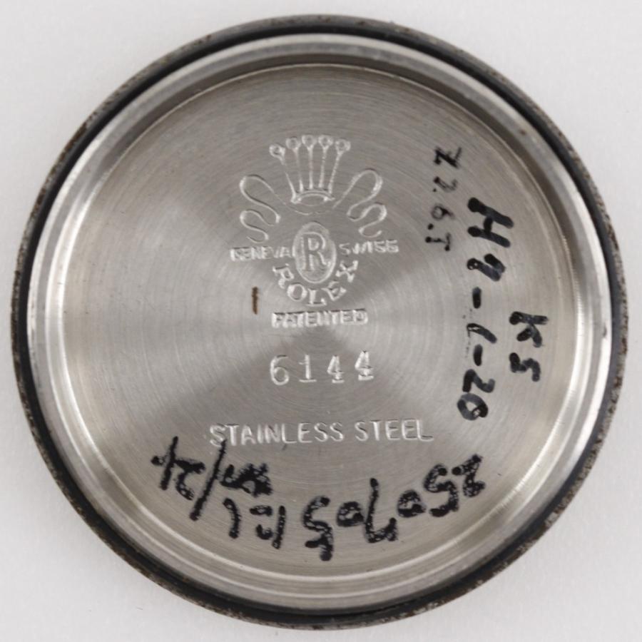 【ROLEX】ロレックス オイスター ロイヤル アンティーク 6144 ステンレススチール×型押しレザー シルバー 手巻き アナログ表示 ボーイズ ホワイト文字盤 腕時計 ROLEX（ロレックス） オイスター ロイヤル アンティーク 6144 腕時計