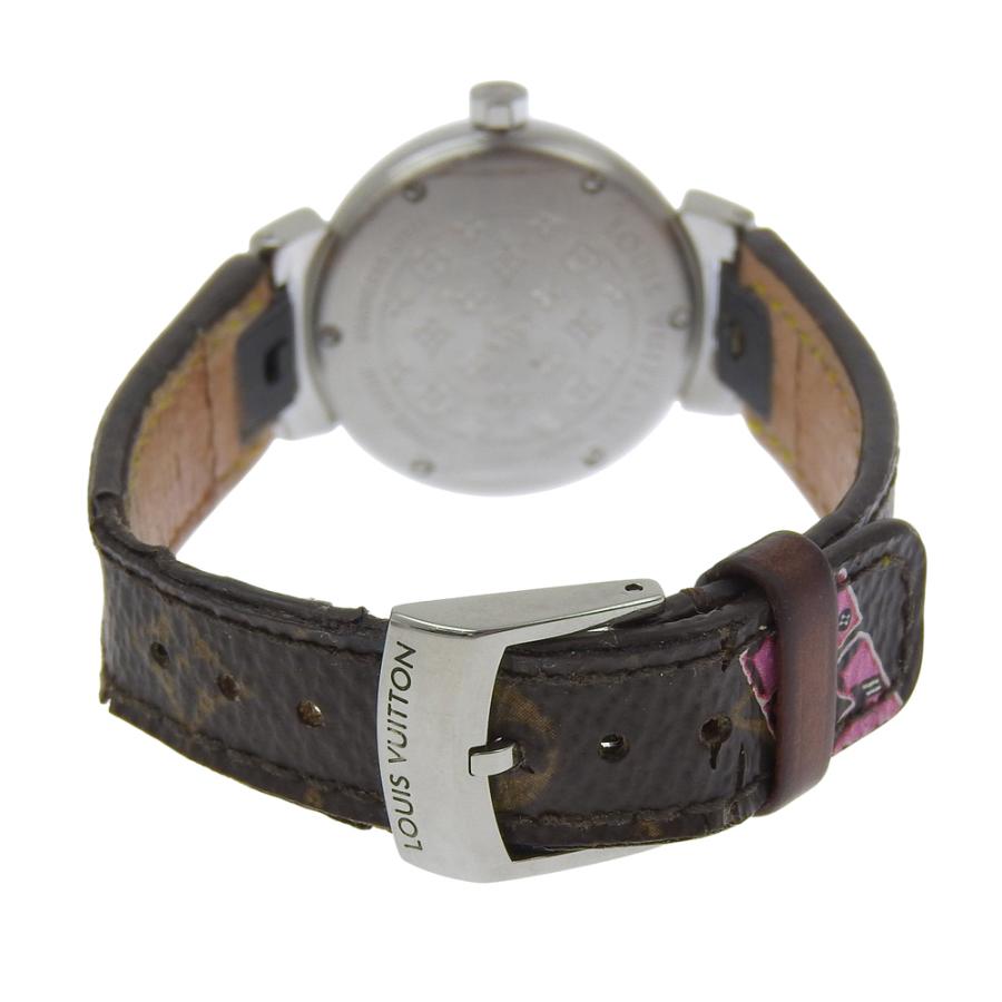 LOUIS VUITTON ルイ・ヴィトン タンブール Q1211 腕時計 SS×モノグラム  