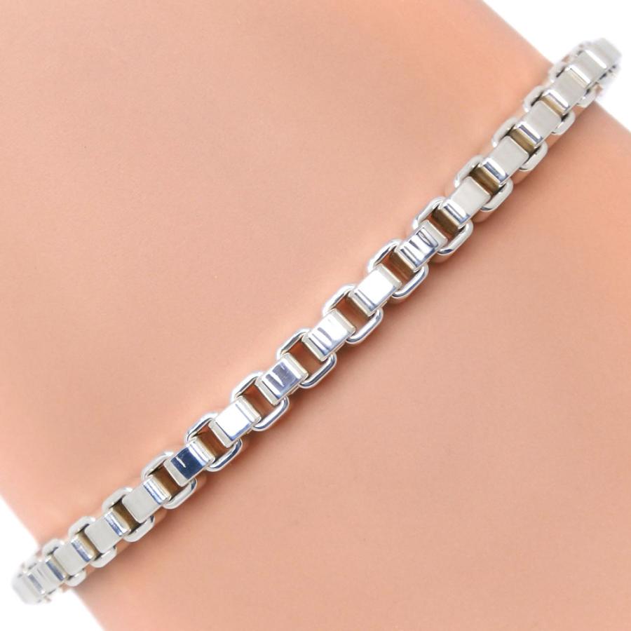 美品✨ティファニー ベネチアン チェーンブレスレット SV925 シルバー TIFFANY&Co. ベネチアンブレスレットsilver925