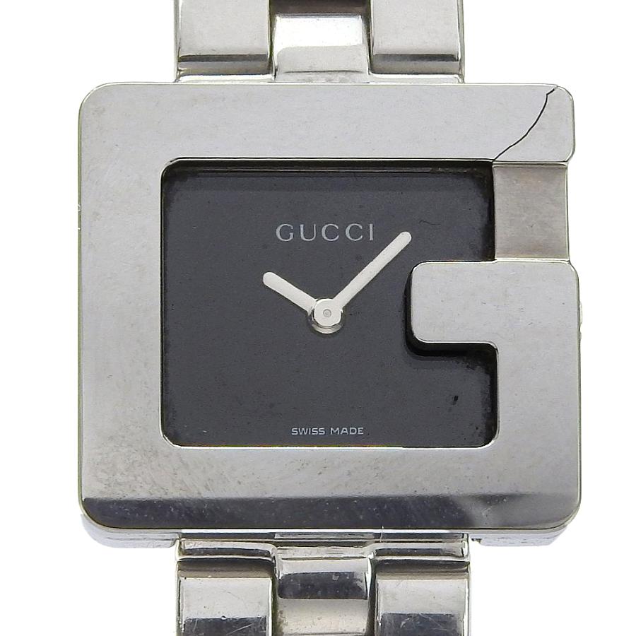 【GUCCI】グッチ 3600L ステンレススチール クオーツ アナログ表示 レディース 黒文字盤 腕時計 GUCCI（グッチ） 3600L 腕時計 SS クオーツ アナログ表示 レディース