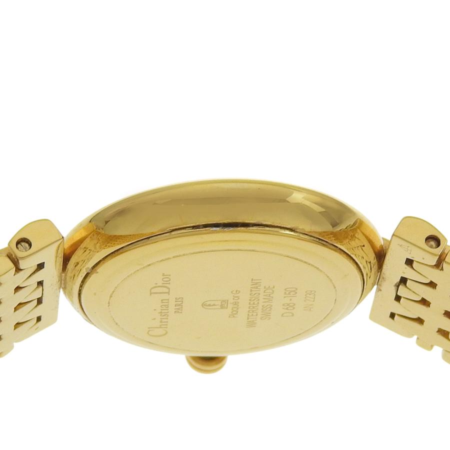 Dior クリスチャンディオール D68-150 腕時計 金メッキ ゴールド