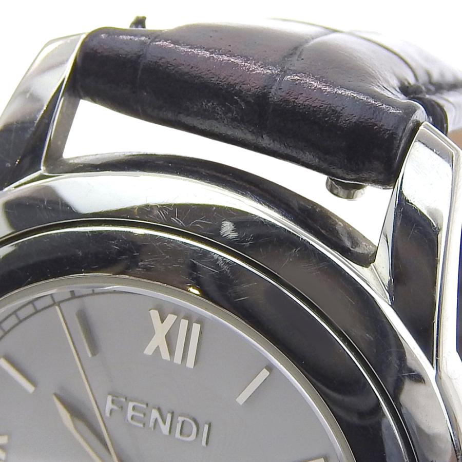 FENDI（フェンディ） 2200L 腕時計 SS×クロコダイル クオーツ アナログ