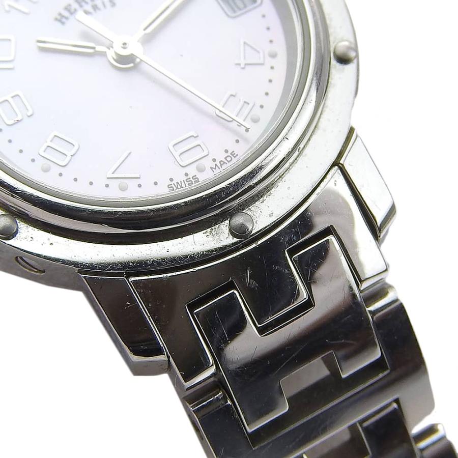 HERMES（エルメス） クリッパー ナクレ CL4.210 腕時計 SS シルバー