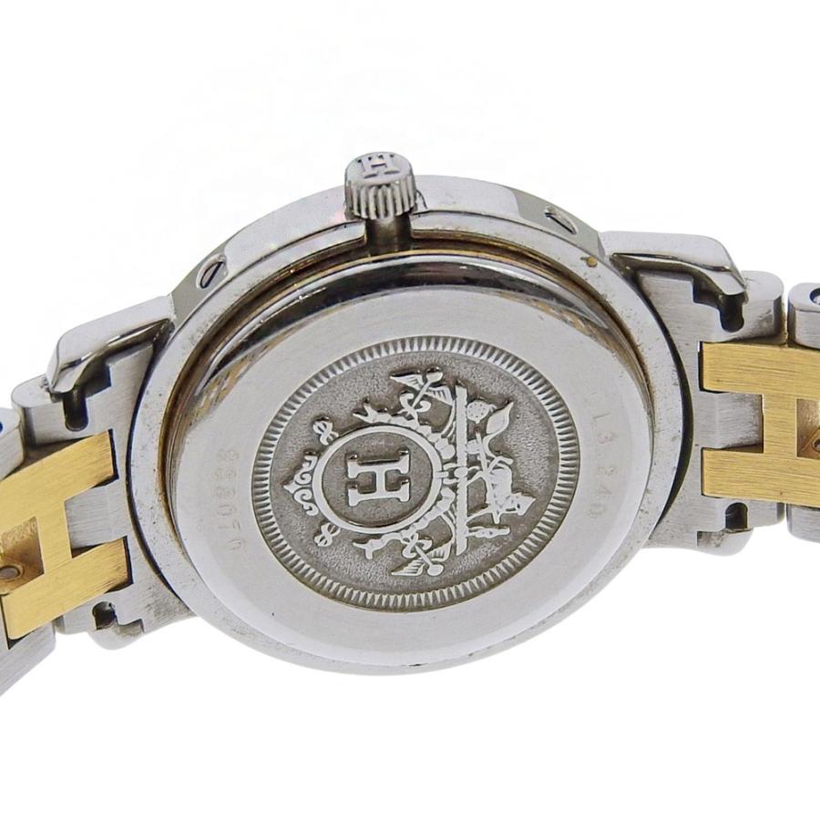 HERMES（エルメス） クリッパー CL3.240 腕時計 SS×金メッキ クオーツ