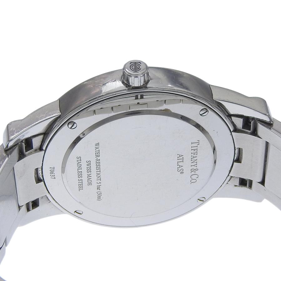 TIFFANY&Co. ティファニー アトラスドーム Z1800.11.10A00A 腕時計 SS クオーツ アナログ表示 メンズ 黒文字盤【I120126097】中古の画像