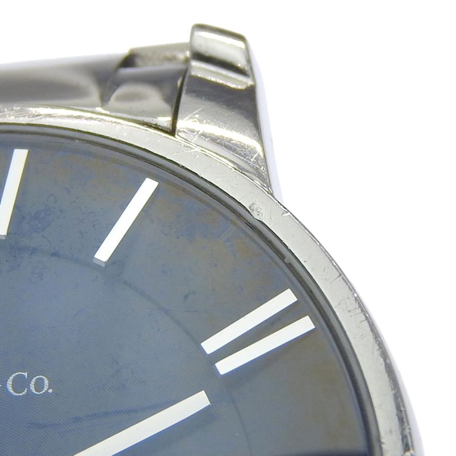 TIFFANY&Co. ティファニー アトラスドーム Z1800.11.10A00A 腕時計 SS クオーツ アナログ表示 メンズ 黒文字盤【I120126097】中古の画像
