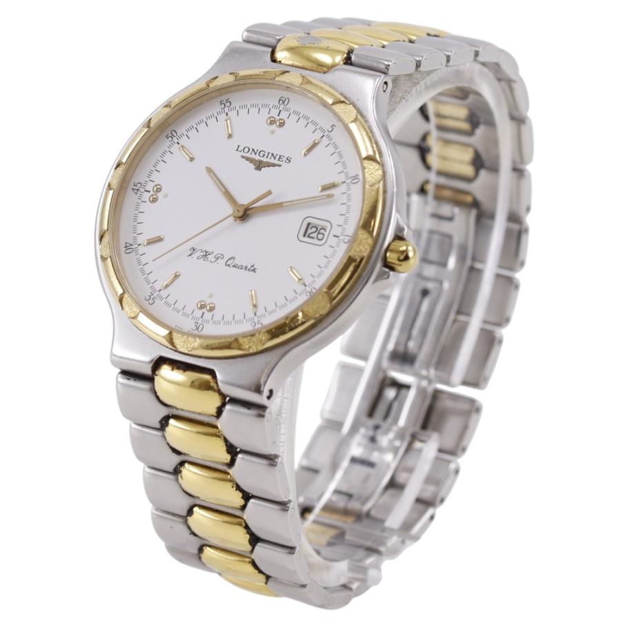 LONGINES（ロンジン） コンクエスト 4018 腕時計 SS×金メッキ ホワイト