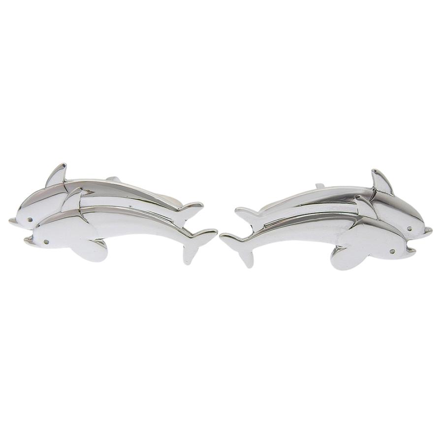 【 】ジョージジェンセン イルカ シルバー925 メンズ カフス Georg Jensen ジョージジェンセン イルカ カフス シルバー925 ユニ