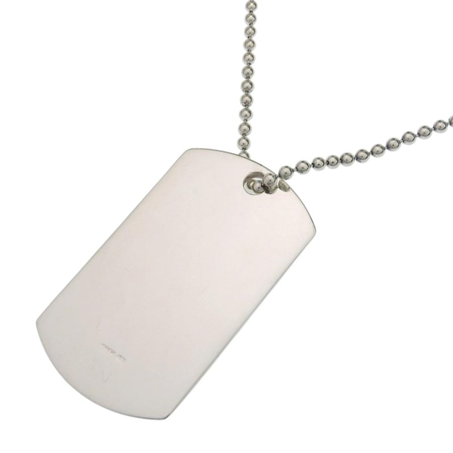 【美品】GUCCI ドッグタグ ネックレス シルバー925 男女兼用 GUCCI（グッチ） ドッグタグ ボールチェーン ネックレス シルバー925