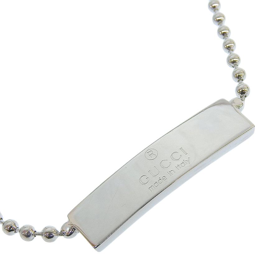 GUCCI グッチ シルバー チョーカーSV925 約33g レディース メンズ GUCCI（グッチ） ボールチェーン チョーカー ネックレス シルバー925