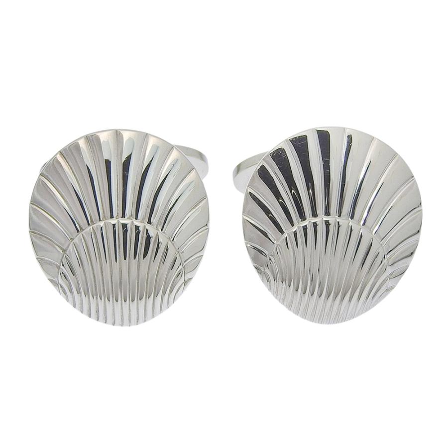 ジョージジェンセン　カフス　シェル　貝殻 Georg Jensen ジョージジェンセン 貝殻モチーフ カフス シルバー925