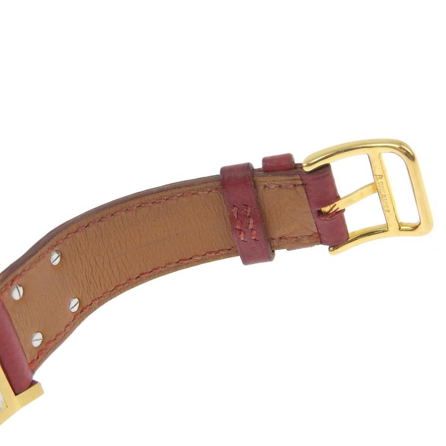 HERMES（エルメス） メドール ME1.201 ○Z 腕時計 金メッキ×レザー