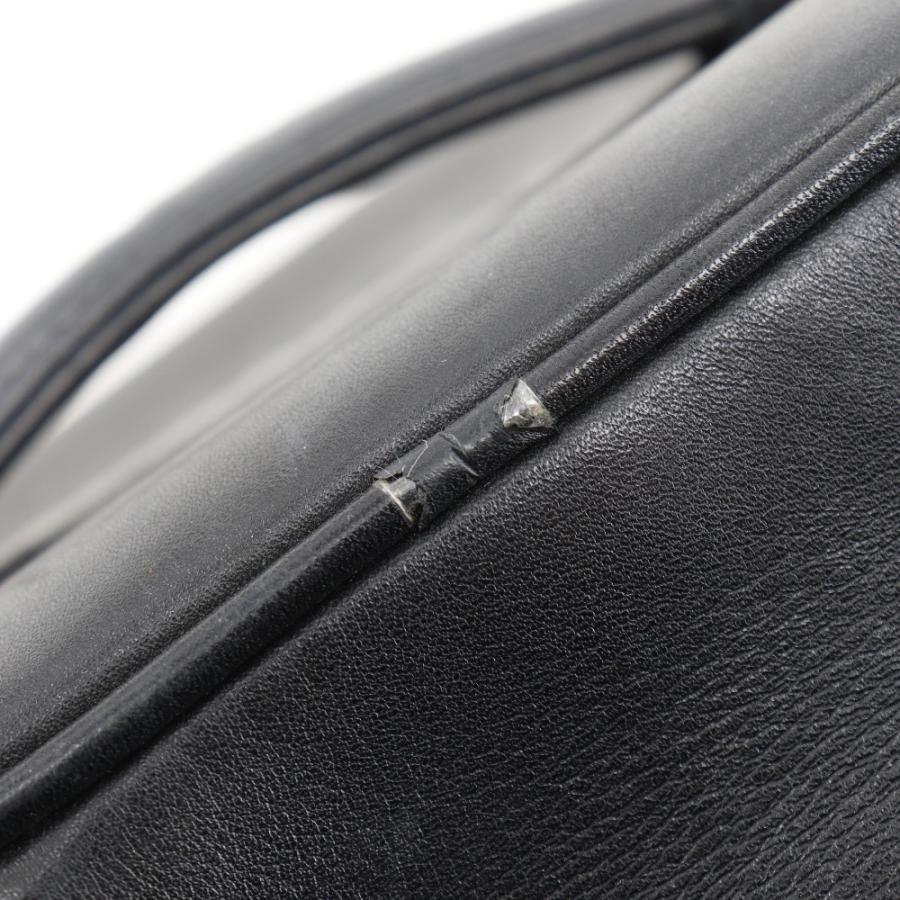 CHANEL シャネル バニティ ハンドバッグ ヴィンテージ ポーチ ラムスキン 黒 レディース【I120725005】中古