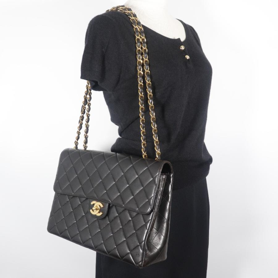 CHANELシャネル デカマトラッセ ショルダーバッグ バッグ カバン 斜めがけ 肩掛け ブランド  ブラック CHANEL（シャネル） デカマトラッセ チェーン ショルダーバッグ