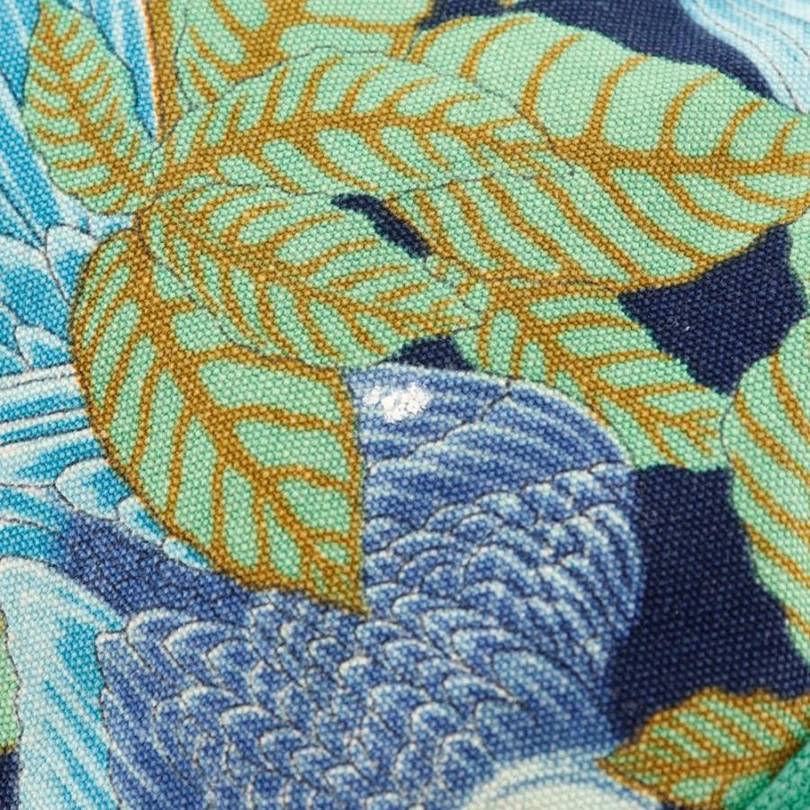 【HERMES】エルメス ワンショルダー ボタニカル柄　鳥柄 ヴィンテージ コットン 緑 レディース ショルダーバッグ HERMES（エルメス） ワンショルダー ボタニカル柄 鳥柄 ヴィンテージ