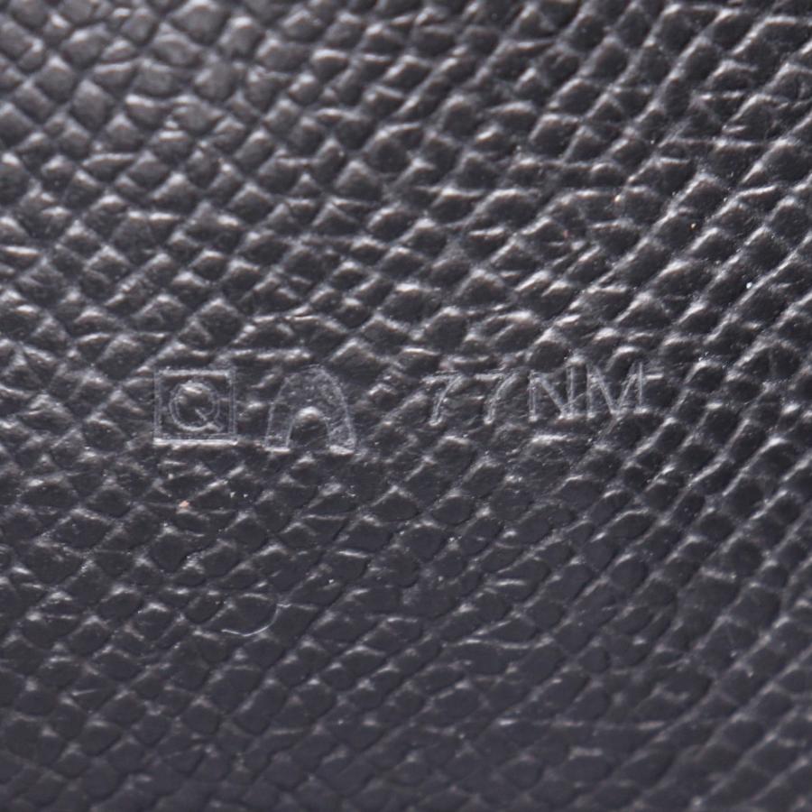 【極美品】HERMES ベアンクラシック　クシュベル　黒　長財布 HERMES（エルメス） ベアン □O 長財布 クシュベル 黒/シルバー金具