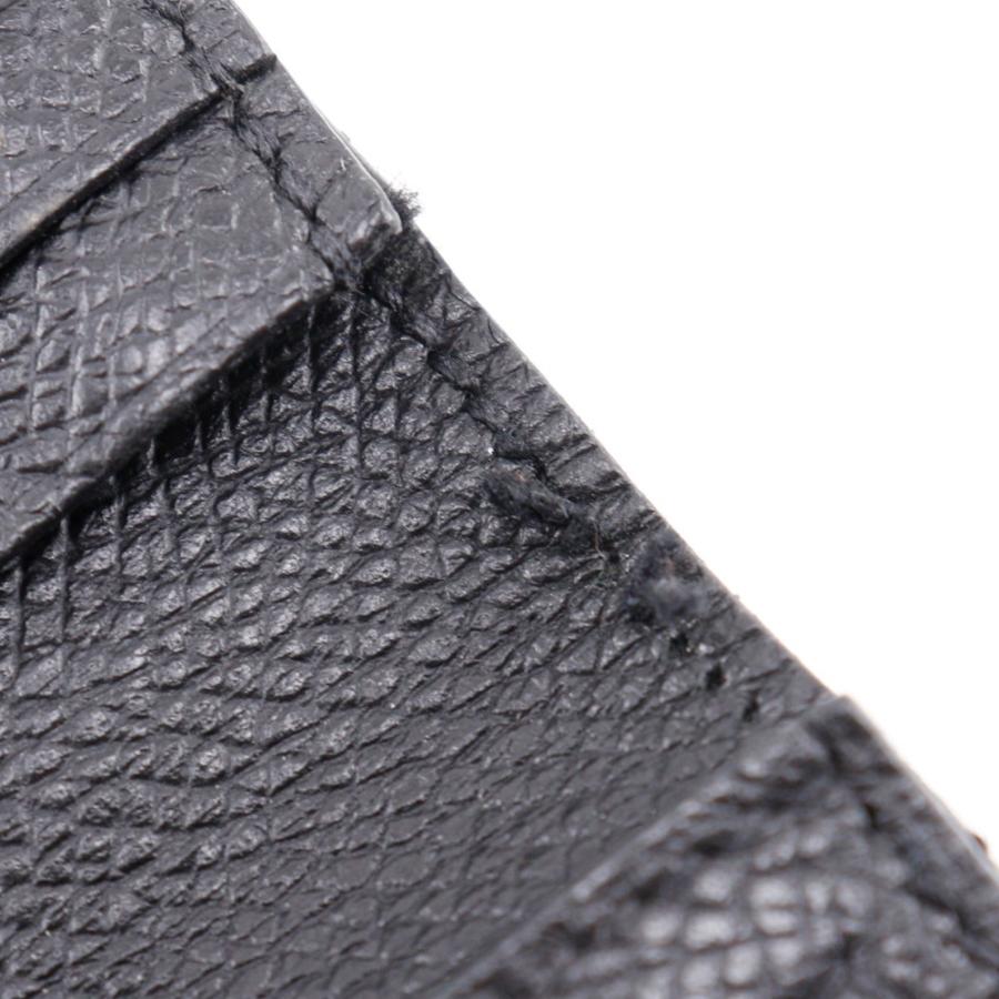 HERMES（エルメス） ベアン □O 長財布 クシュベル 黒/シルバー金具