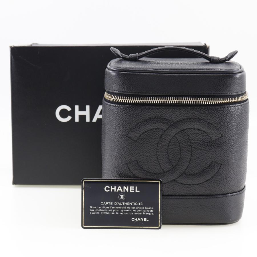 CHANEL シャネル バニティ A01998 ハンドバッグ キャビアスキン レディース【I120824044】中古の画像