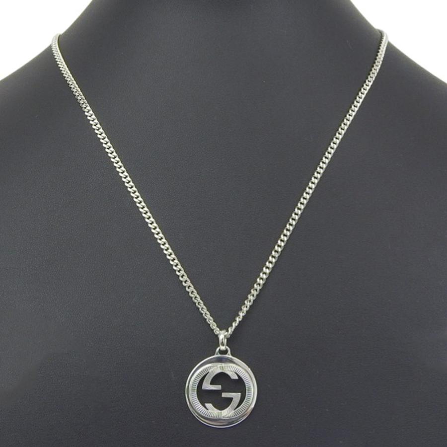 グッチ ネックレス インターロッキング シルバー925 アクセサリー メンズ GUCCI（グッチ） インターロッキング ネックレス シルバー925 約17.1g