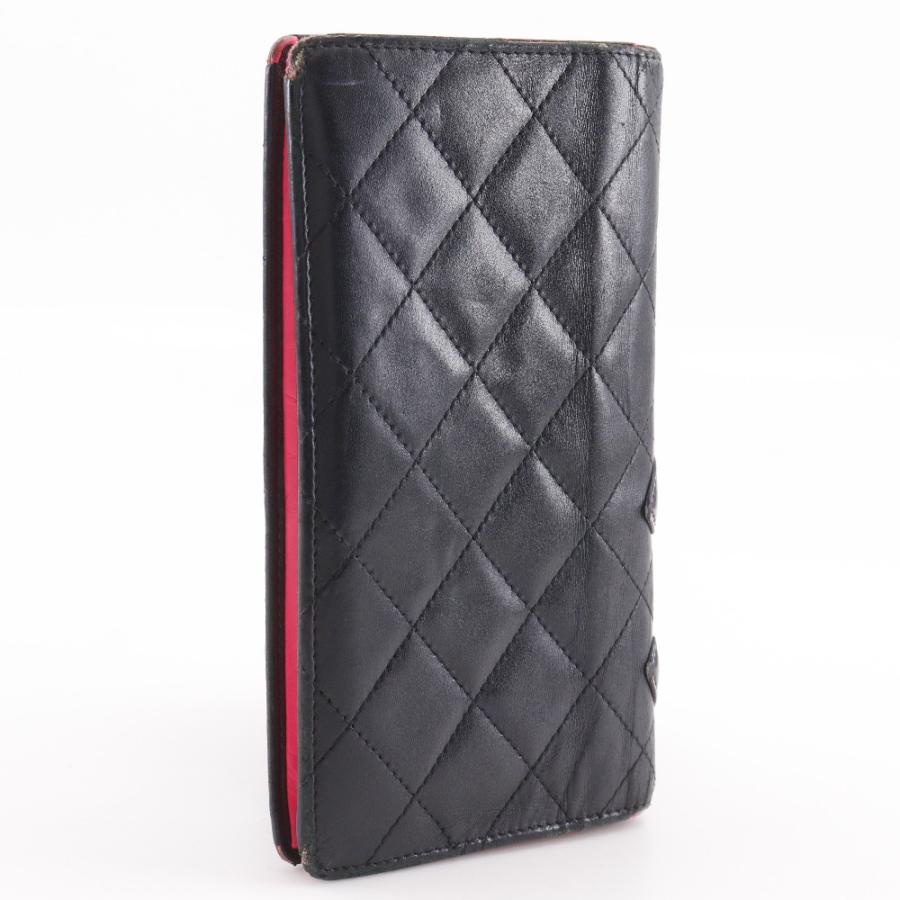 【CHANEL】シャネル カンボンライン 二つ折り A26717 カーフ 黒 レディース 長財布 CHANEL（シャネル） カンボンライン 二つ折り A26717 長財布 カーフ 黒