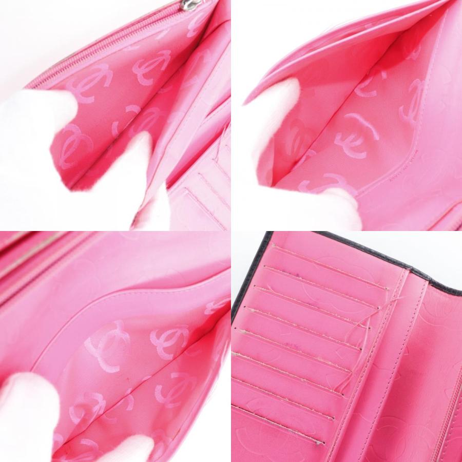 CHANEL（シャネル） カンボンライン 二つ折り A26717 長財布 カーフ 黒