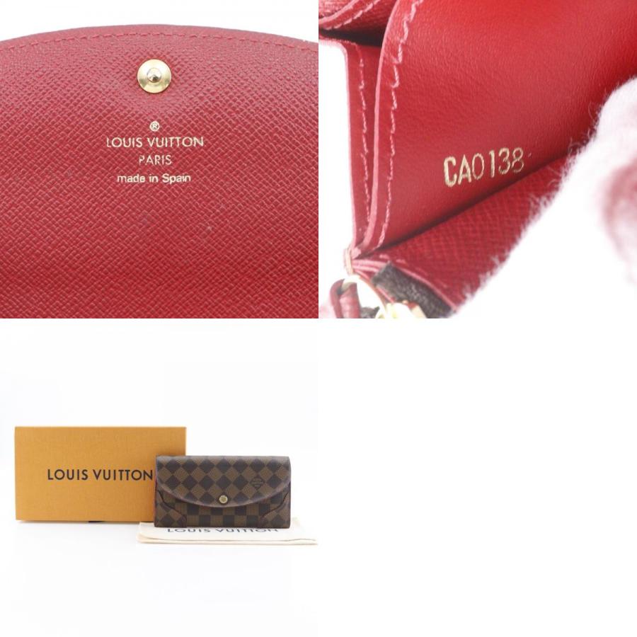 【LOUIS VUITTON】ルイ・ヴィトン ポルトフォイユ カイサ N61221 ダミエキャンバス スリーズ 茶 CA0138 レディース 長財布 LOUIS VUITTON（ルイ・ヴィトン） ポルトフォイユ カイサ N61221