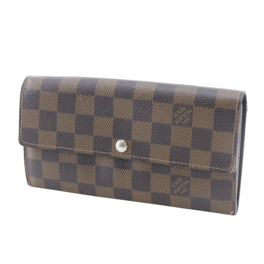 【LOUIS VUITTON】ルイ・ヴィトン ポルトフォイユ・サラ N61734 ダミエキャンバス 茶 CA2172 レディース 長財布 LOUIS VUITTON（ルイ・ヴィトン） ポルトフォイユ・サラ N61734 CA2172