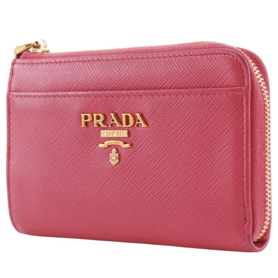 PRADA（プラダ） キーポーチ 1PP122 コインケース サフィアーノ ピンク