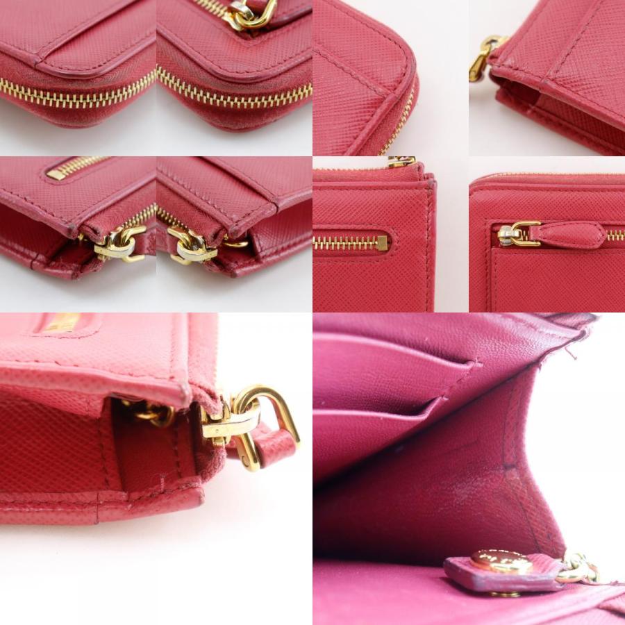 PRADA（プラダ） キーポーチ 1PP122 コインケース サフィアーノ ピンク