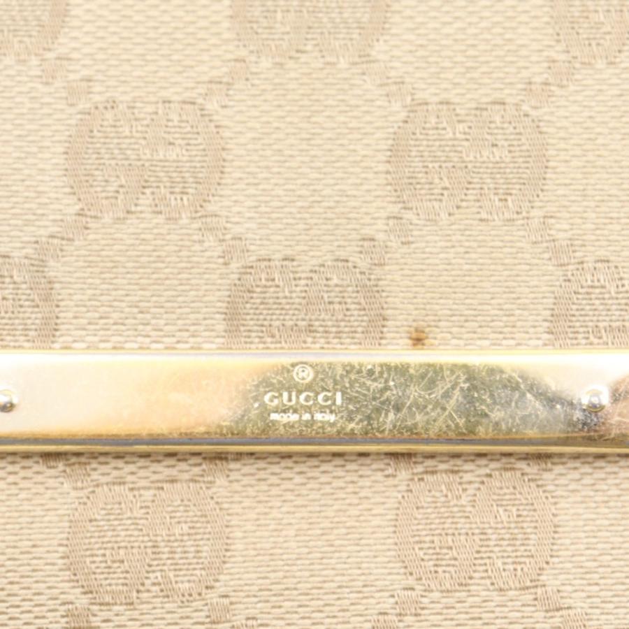 GUCCI（グッチ） 112664 二つ折り財布 GGキャンバス ベージュ