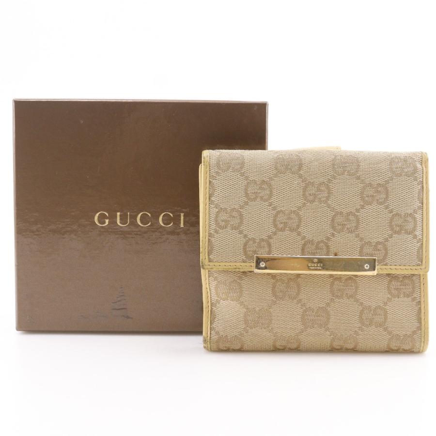 【GUCCI】グッチ 112664 GGキャンバス ベージュ レディース 二つ折り財布 GUCCI（グッチ） 112664 二つ折り財布 GGキャンバス ベージュ