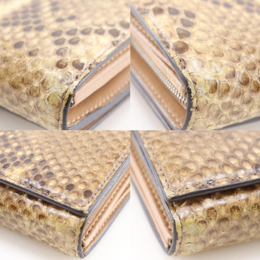 【GUCCI】グッチ バンブー 369661 パイソン 茶 レディース 長財布 GUCCI（グッチ） バンブー 369661 長財布 パイソン 茶 レディース