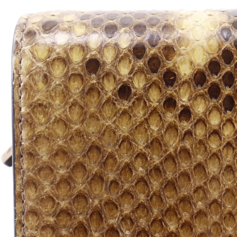 【GUCCI】グッチ バンブー 369661 パイソン 茶 レディース 長財布 GUCCI（グッチ） バンブー 369661 長財布 パイソン 茶 レディース