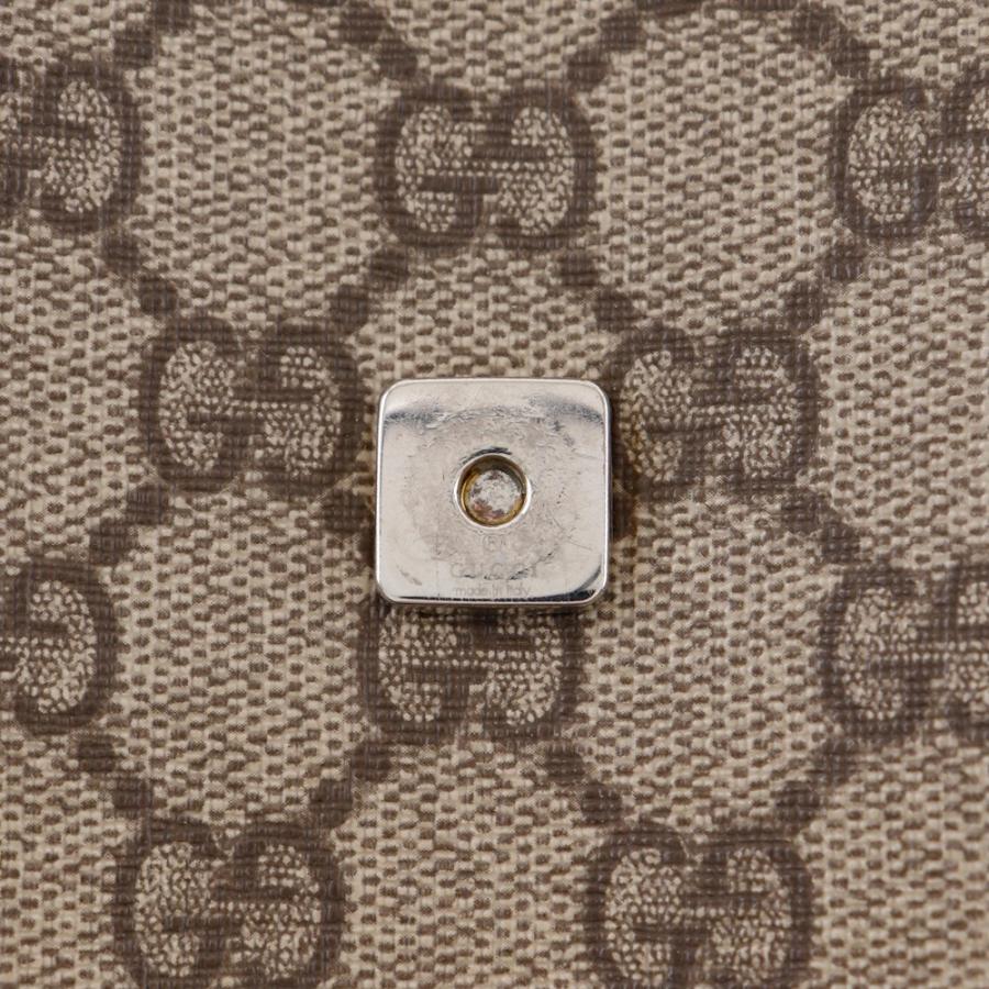 【GUCCI】グッチ 223666 GGスプリームキャンバス ベージュ ユニセックス ショルダーバッグ GUCCI（グッチ） ベージュ ブラウン シルバー金具 GGスプリーム