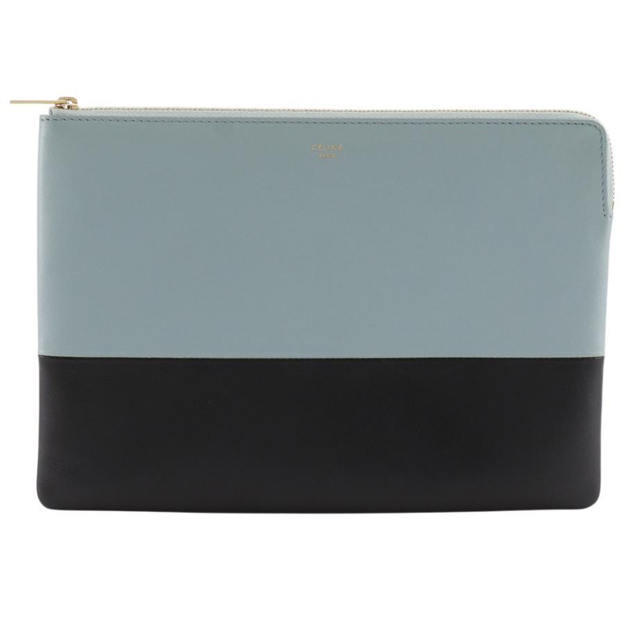 CELINE バイカラークラッチバック CELINE（セリーヌ） クラッチバッグ バイカラー 100093HTM.08GB ポーチ