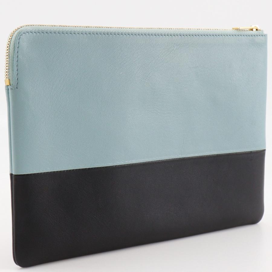 CELINE セリーヌ クラッチバッグ　バイカラー　ポーチ CELINE セリーヌ バイカラークラッチバッグ ポーチ新品 【公式通販】