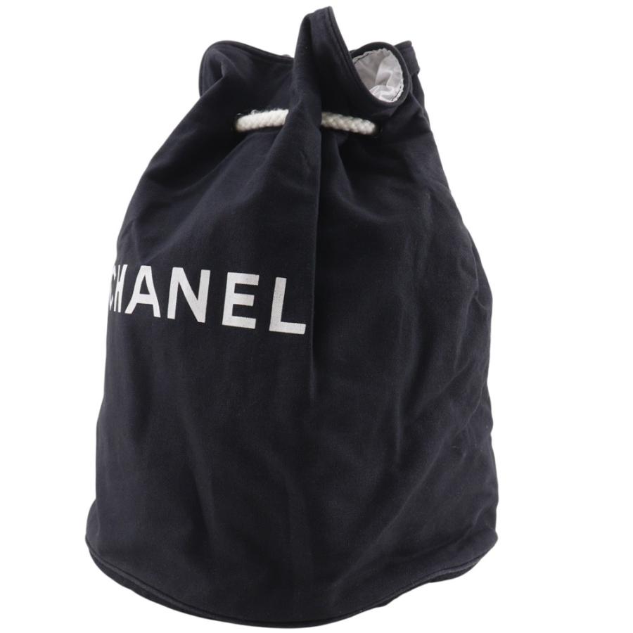 CHANEL（シャネル） プールバッグ 巾着 ショルダーバッグ キャンバス