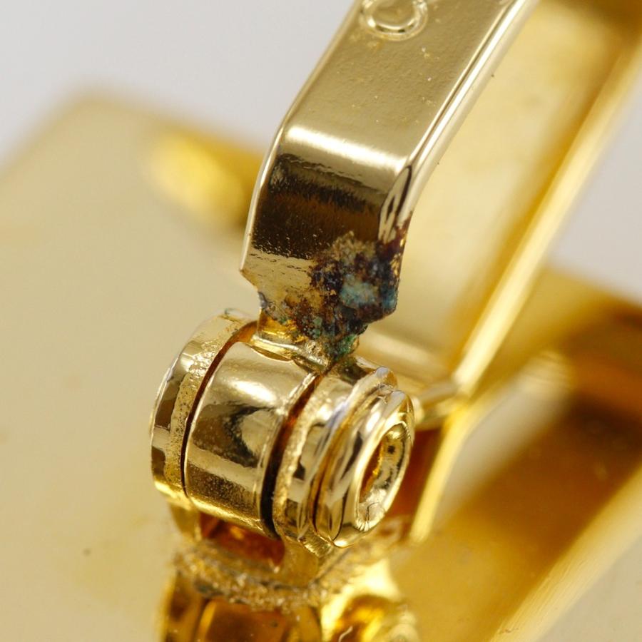 Dior クリスチャンディオール ロゴ カフス 金メッキ メンズ
