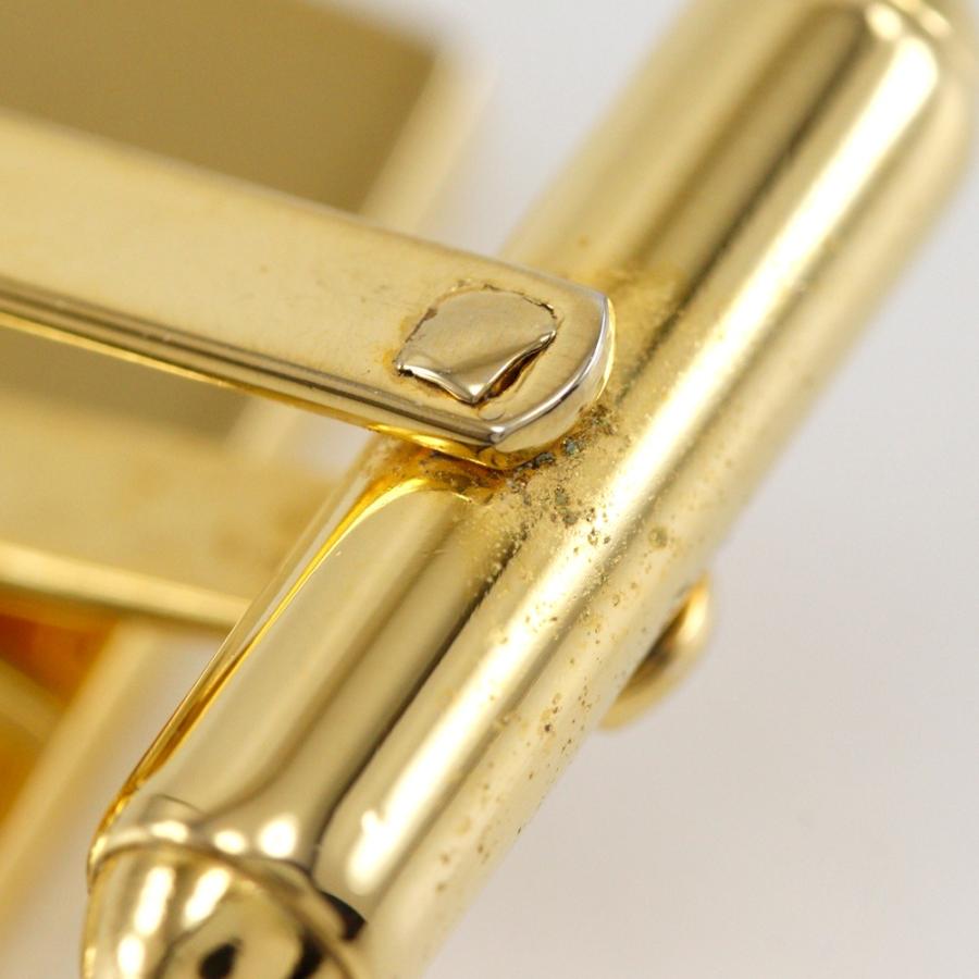 Dior クリスチャンディオール ロゴ カフス 金メッキ メンズ
