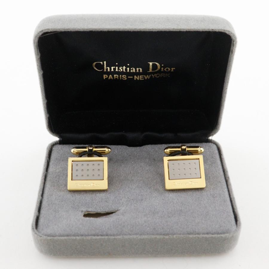 【Dior】クリスチャンディオール ロゴ 金メッキ メンズ カフス Dior クリスチャンディオール ロゴ カフス 金メッキ メンズ
