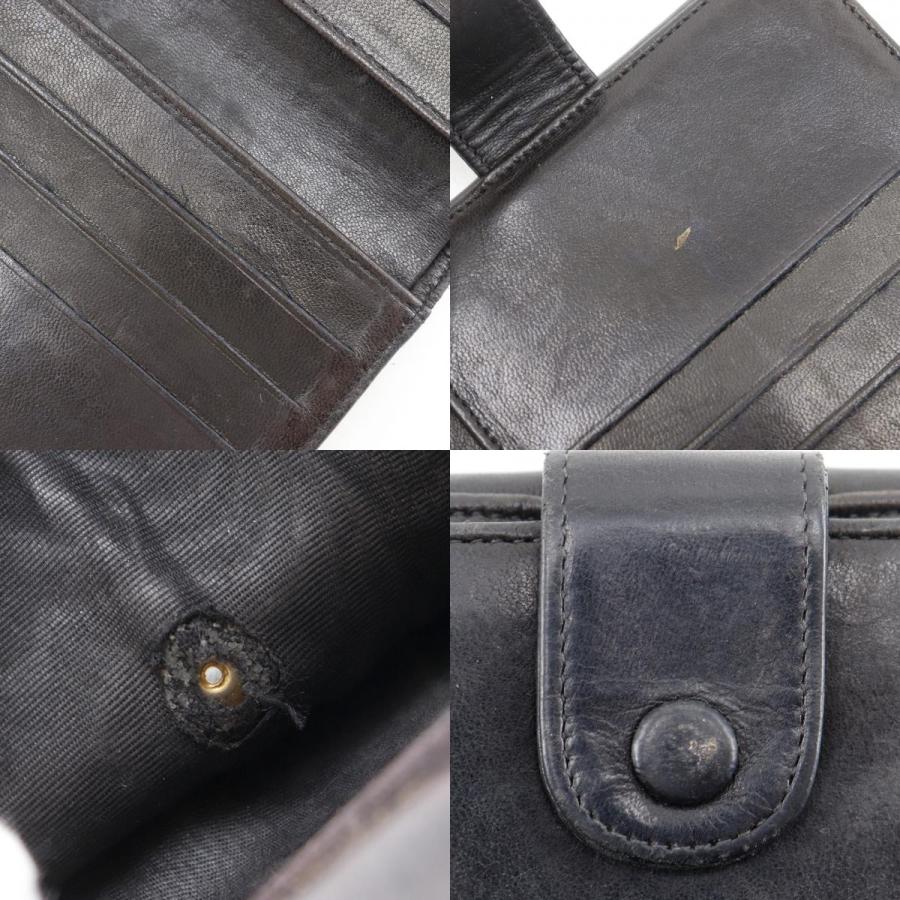 CHANEL（シャネル） ココマーク 二つ折り財布 ラムスキン 黒